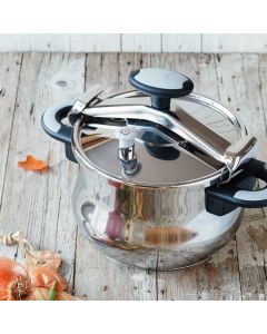 BRA A185503 olla a presión 8 L Plata