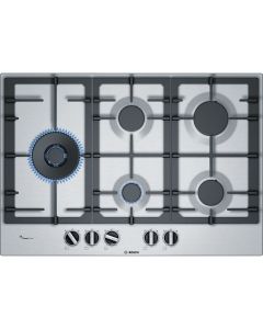 Bosch Serie 6 PCS7A5B90 hobs Acero inoxidable Integrado Encimera de gas 5 zona(s)