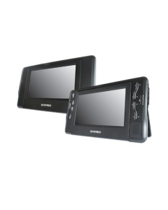 Dvd portatil Sunstech DLPM757, doble pantalla 7",