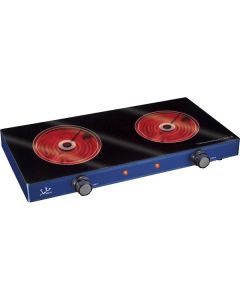 HORNILLO JATA V142 2F VITRO PERFIL AZUL 2400W