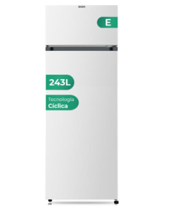 FrigorÃ­fico 2 puertas Svan  Clase E 1.61mx55cm CÃ­clico Blanco