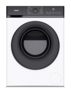 Lavadora C.Frontal Svan Inverter 6 kg 1200 rpm Clase A. Blanco. Big Door. Display. Vapor