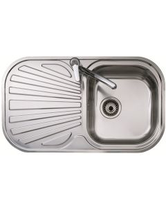 Fregadero Acero Teka STYLO1C1E 45Cm 1Cub+1Esc Reve