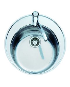 Fregadero Acero Teka CENTROVAL 45Cm 1Cubet Redond