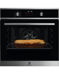 EOF6P46VX0 Serie 600, SurroundCook, 72L., 60 cm., Cristal Negro/Inox, Pirolítico 3, Multif. 9, 45 Au